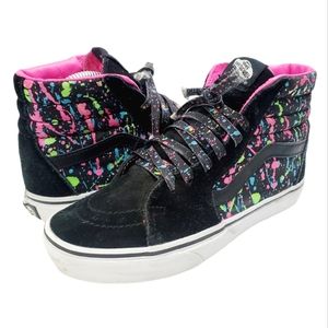VANS Hi Top Sneaker Shoes SK8-HI Paint Splatter